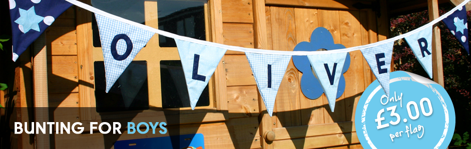 Bunting for boys