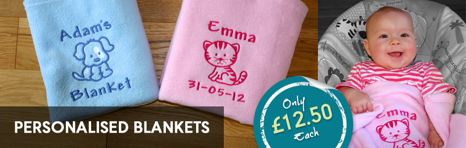 Personalised Baby Blankets