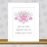 Girl’s Personalised Star Print