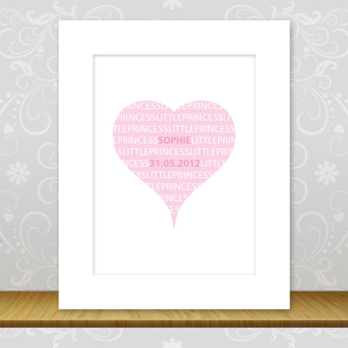 Girls Heart Shaped Wall Art – Arty apple